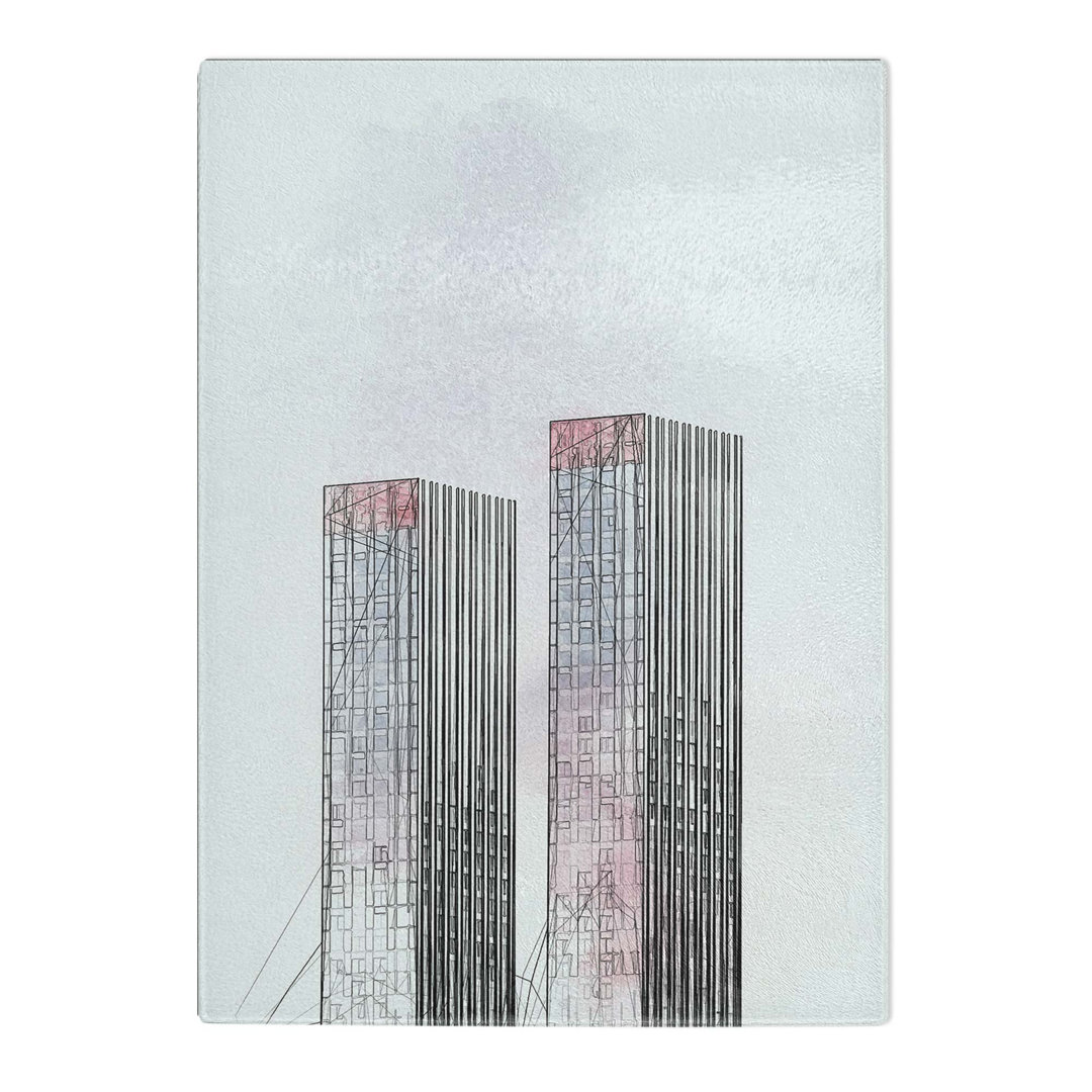 Tempered Glass Sketching the Architecture Vol.27 Chopping Board