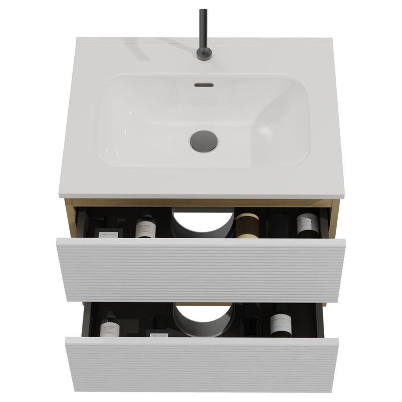 24" Wall Mounted Bathroom Vanity