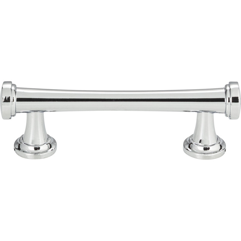 Polished Chrome 3" Bar Pull with Mounting Hardware