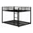 Full Over Full Low Bunk Bed With Ladder And Safety Guard Rails-116969580