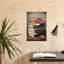 Warm Autumn Books Rustic Vintage Abstract Maple Autumn Landscape Wall Art Print 1 Piece Wrapped Canvas Wall Art-164867088