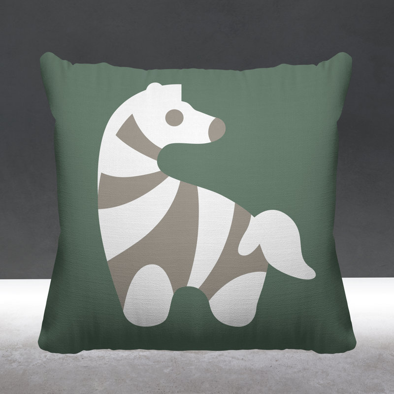 Coussin décoratif Simbi, Émeraude, L 15 po x H 15 po