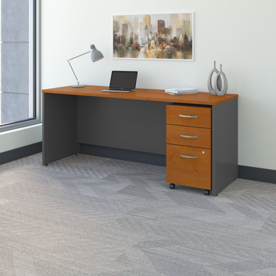 Bureau avec classeur mobile Series L 72 po x P 24 po