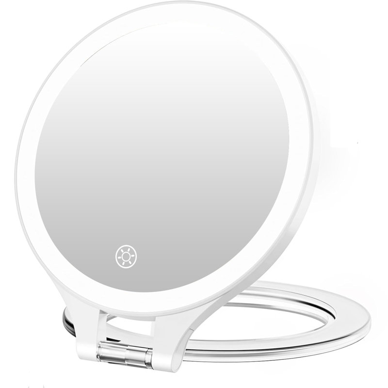 Miroir de maquillage de voyage Nadeem, 7.1" H x 6.2" W
