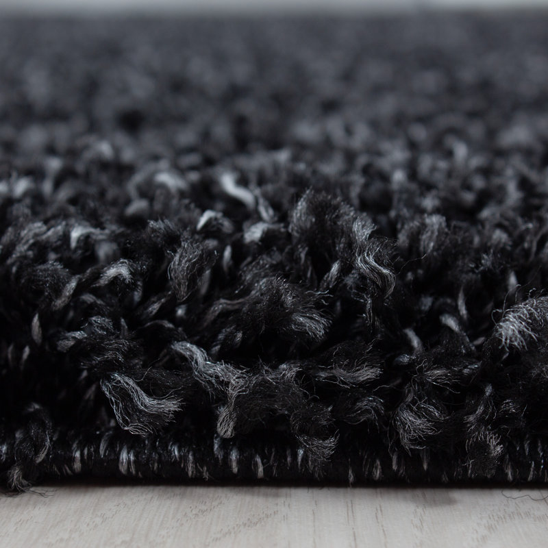 Adavia Shaggy Rug, Anthracite, Rectangle 160 x 230 cm