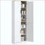 Garde-manger autoportant, armoire de rangement à 4 portes avec tablettes réglables, armoire de cuisine avec portes et tablettes