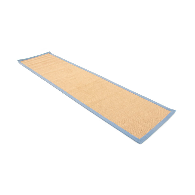 Sisal Hand Woven Blue Rug, Runner 80 x 500cm