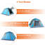 Tente de camping imperméable pour 4 à 5 personnes, installation en 15 minutes avec moustiquaire et sac de transport inclus-100677912
