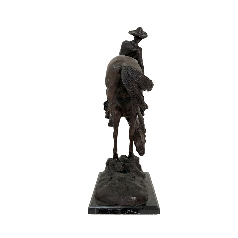Horse Metal Stone Garden Statue