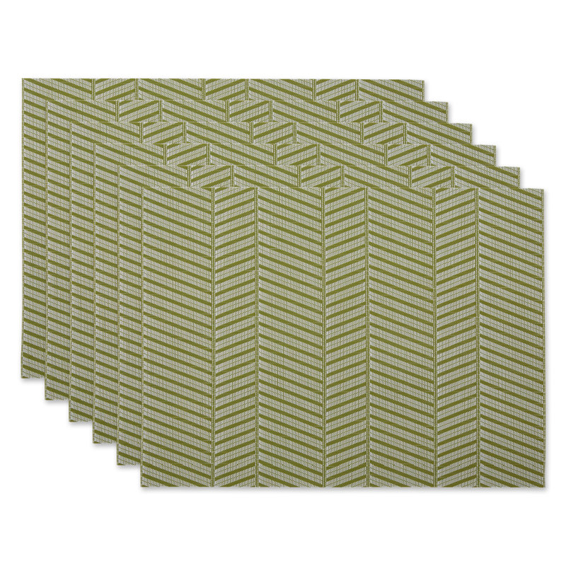 Ensemble de napperons 6 pièces, gris