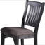 Chaise haute en noir rustique