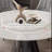 Light Luxury Modern Marble Round Dining Table Set