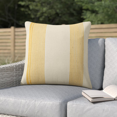 Housse et insert de coussin extérieur carré en coton Sambuca