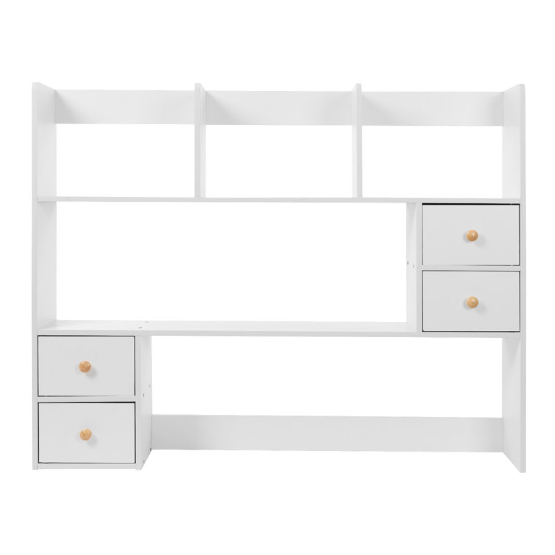 Desktop Organizer Office Storage Rack, White