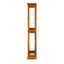 Vitrine avec dossier à miroir en chêne - l 23,58 po x P 11,44 po-1990014779-1990014775