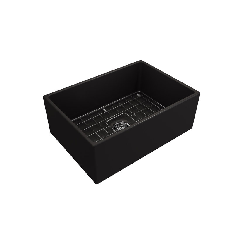 27'' L Kitchen Sink, Matte Black