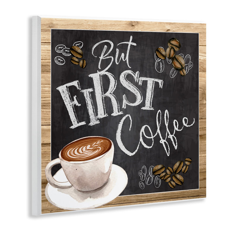 But But Coffee Typographie, tableau latte par haricot par ND Art - impression