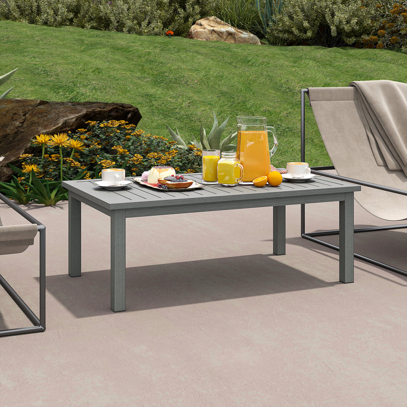 Rectangular 4 - Person 100cm L Outdoor Coffee Table