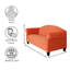 Canapé, canapés modernes à 3 places pour salon, chambre à coucher, bureau et appartement avec structure en bois massif