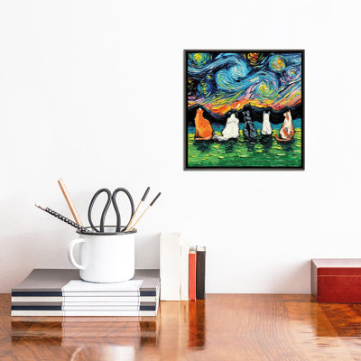«Starry Cats» par Aja Trêves - reproduction d'art sur