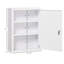 Armoire à pharmacie murale 16 po x 21 po avec serrure, armoire murale verrouillable en acier à 3 niveaux pour la salle de bain, cuisine avec 2 clés
