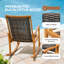 Chaise berçante en bois massif, chaises berçantes en bois massif
