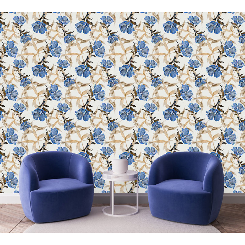 Floral Tile, 2.08' W x 18.75' L