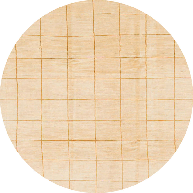 Tapis abstrait moderne 1454, Rond 5 pi