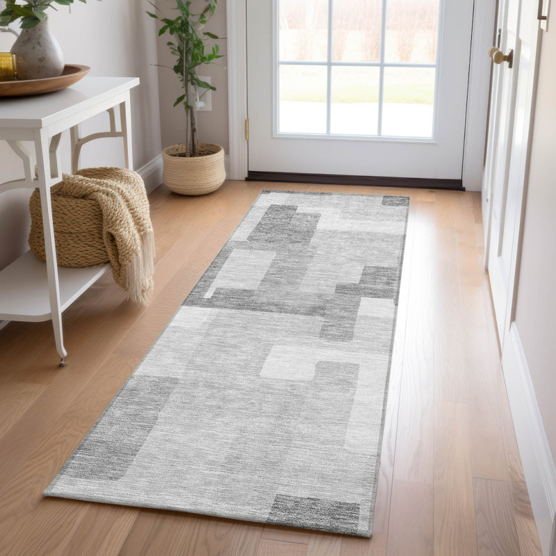  Neysa Non-Slip Indoor / Outdoor Door Mat, Runner 2'3" x 7'6"