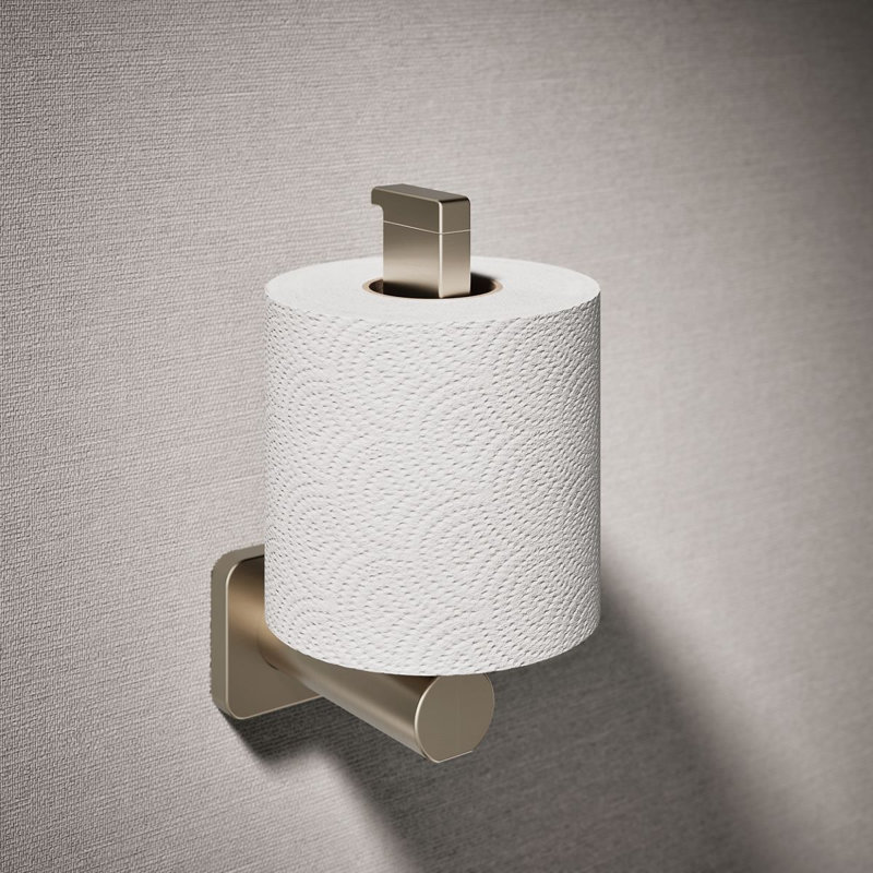 Porte-papier hygiénique vertical Parallel, Bronze brossé