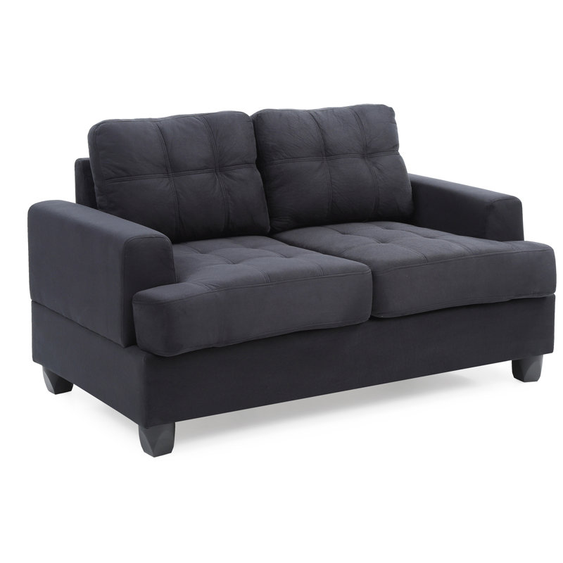 Cozy Transitional Loveseat For Two