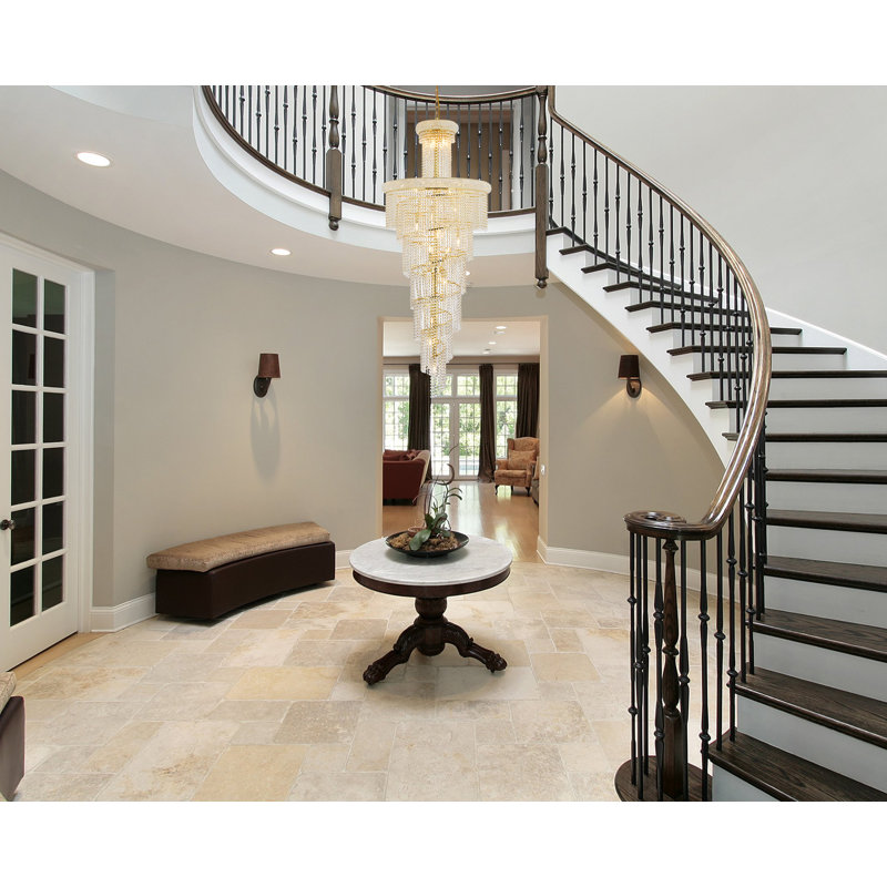 Sterns 28 - Light Dimmable Tiered Chandelier, Gold, Royal Cut