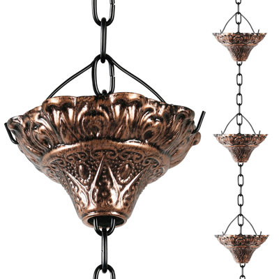 8.5 ft. Antique Bronze Rain Chain