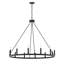 Beck 12 - Light Living Room Steel Dimmable Candle Style Wagon Wheel Chandelier UL Certified-367765088