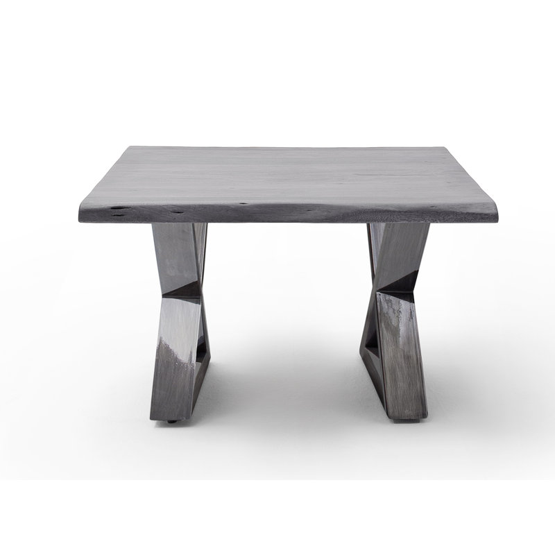 Edmunds Cross Legs Coffee Table, Grey/Brown/Blue, Antik