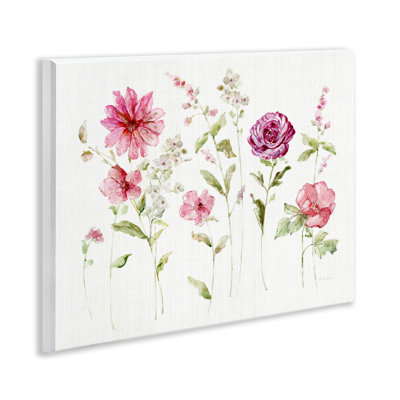 Blooming Rose Sprigs Wall Plaque Art by Sally Swatland