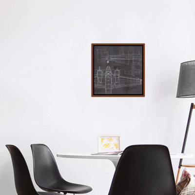 «Plane Blueprint II» par Marco Fabiano - impression d'art graphique