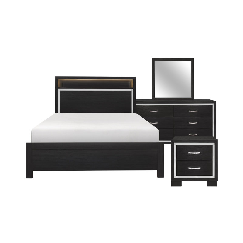 Upholstered Standard Storage Bed