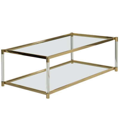 Glass Top Living Room Table Set