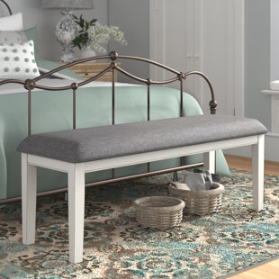 Hoddesd Linen Upholstered Bench