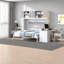 Lit escamotable peu encombrant avec rangement, grand lit escamotable en bois aggloméré pour maison moderne