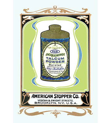 KandB Jacqueminot Talcum Powder Vintage Advertisement KandB Jacqueminot Talcum Powder Vintage Advertisement