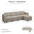 Upholstered Modular Sofa Sectional With Ottoman-1391795209