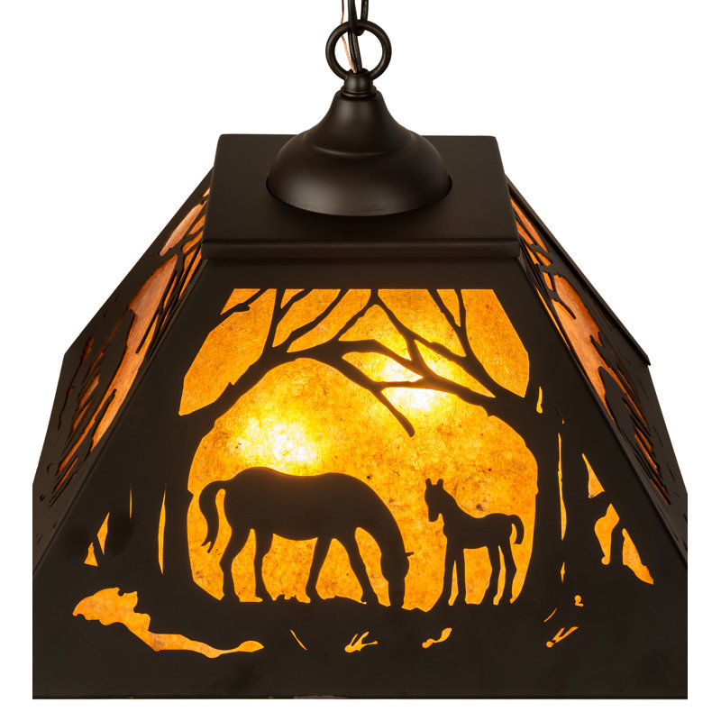 Rustic Lodge 2 - Light Pendant, Oil Rubbed Bronze, 46" H x 16" W x 16" D