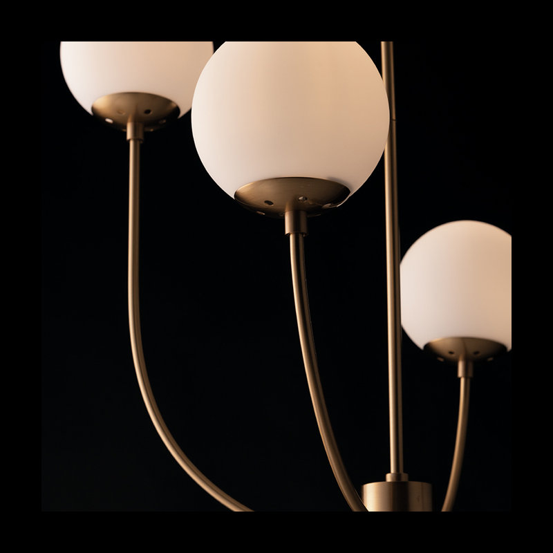 Sais 4 - Light Brass Cluster Pendant