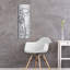  «Black and White Floral 2 Linen» par Silvia Vassileva, art mural en métal, 12 po x 36 po-1228280673