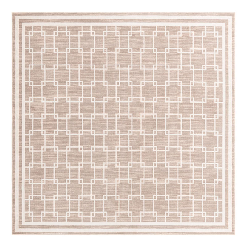 Jill Zarin Metropolitan Uptown Rug Beige, Square 7'10"