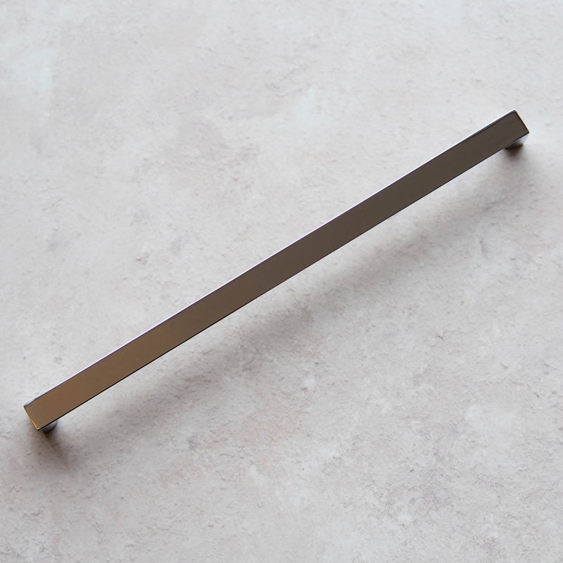 Polished Chrome Slim Square D-Bar Handles, 224mm