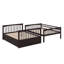Lit superposé convertible avec tiroirs