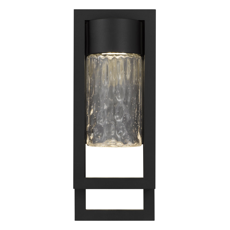 Led Wall Sconce, 3-color Dimmable, Clear Glass Shade,easy Installation For Indoor Use, 15'' H X 5.75'' W X 5.75'' D